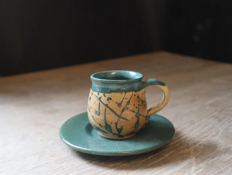 Keramik Espresso Set Handgemacht