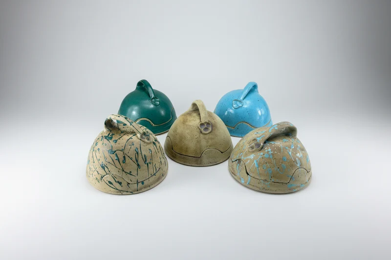 Keramik Butterglocke Handmade