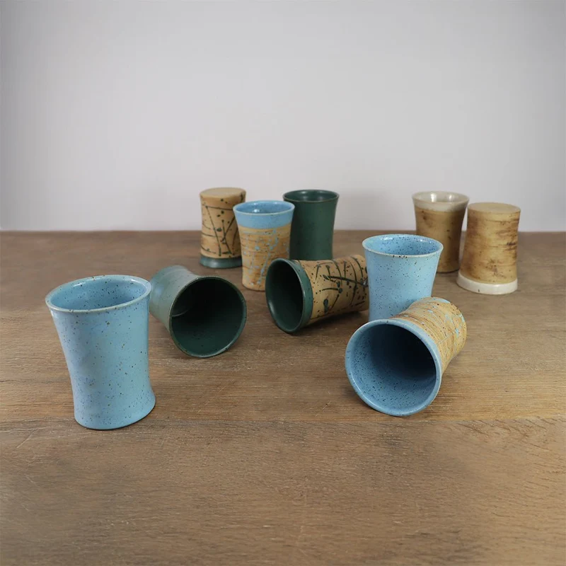 Keramik Becher ohne Henkel Handmade