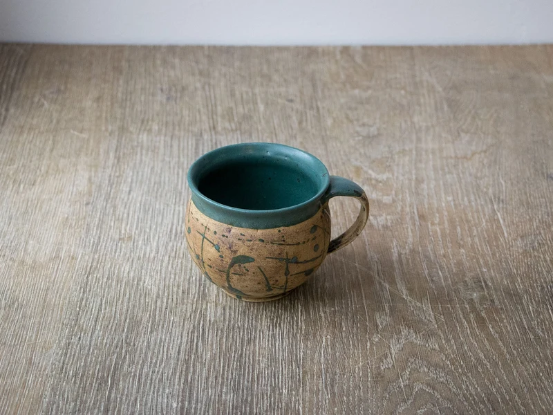 Keramik Tasse bauchig Handgegemacht