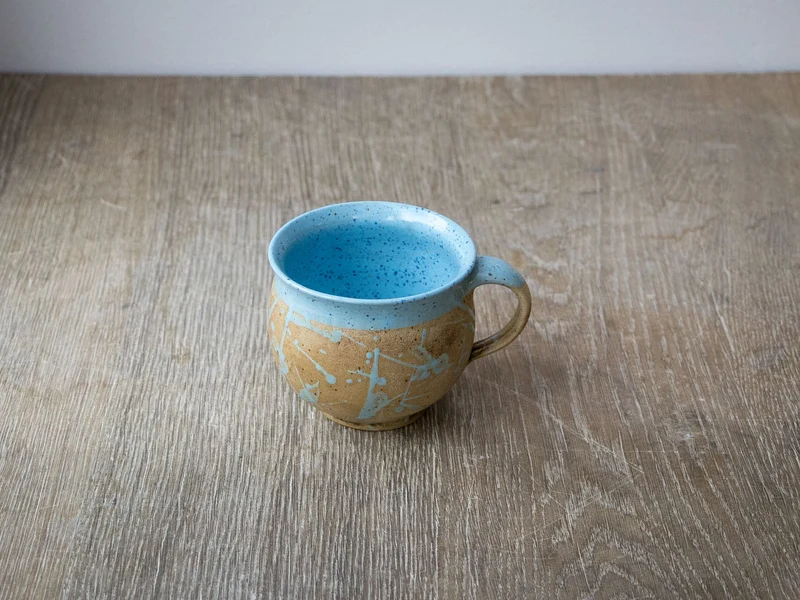 Keramik Tasse bauchig Handgegemacht