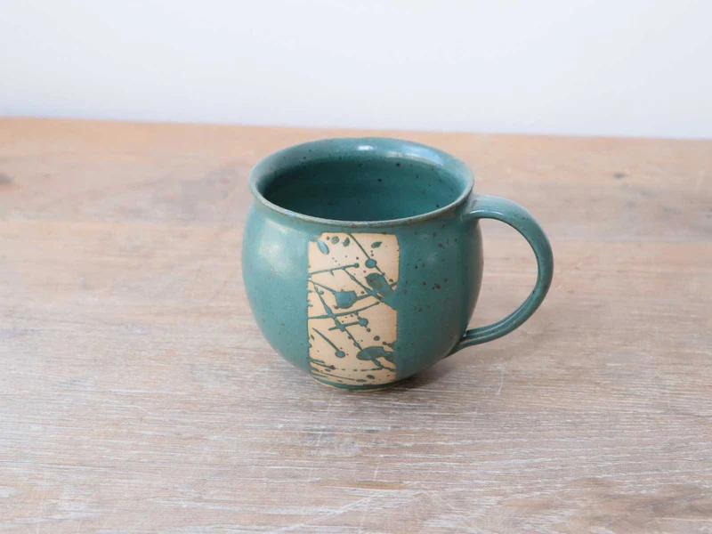 Keramik Tasse bauchig Handgegemacht