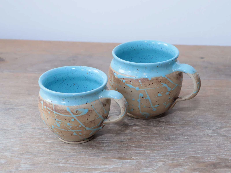 Keramik Tasse bauchig Handgegemacht