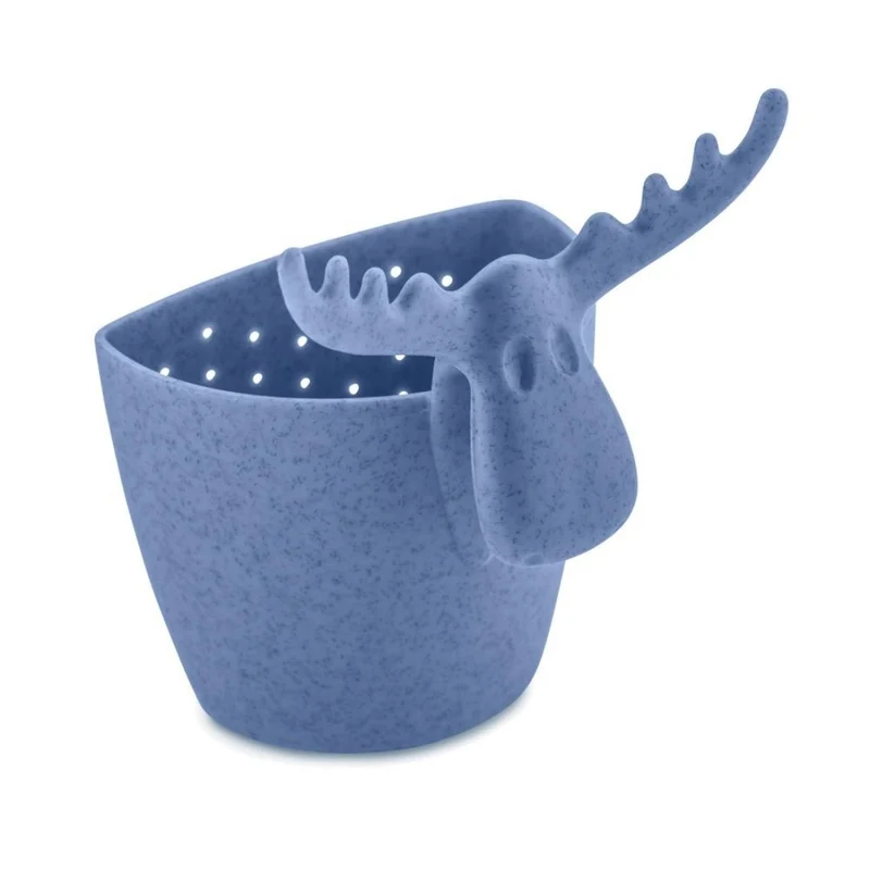 koziol Rudolf Teesieb nature flower blue