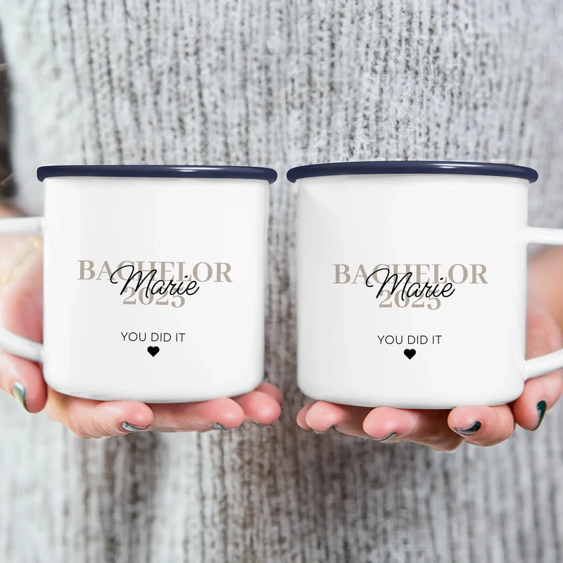 Personalisierte Tasse - Bachelor/Master/Abitur/Abschluss mit Name und Jahr - You did it