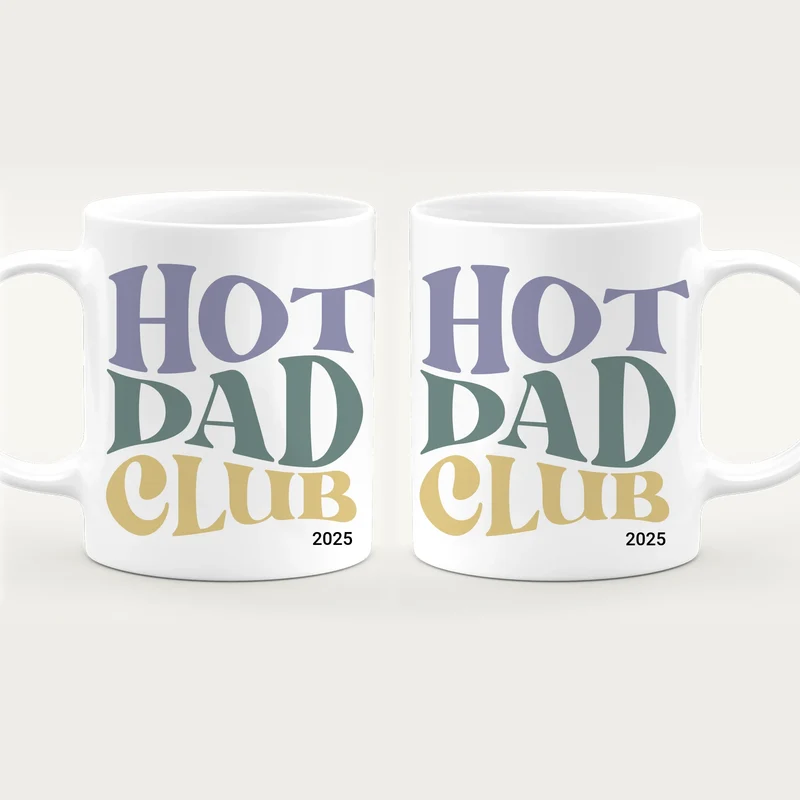 Personalisierte Tasse - Hot Dad Club mit Jahr