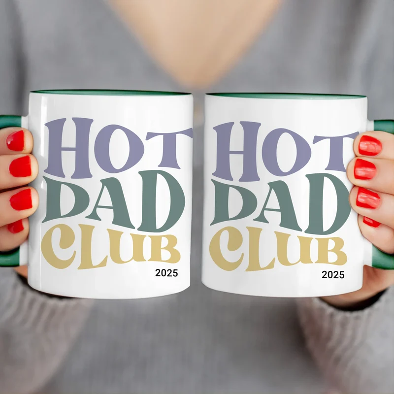 Personalisierte Tasse - Hot Dad Club mit Jahr