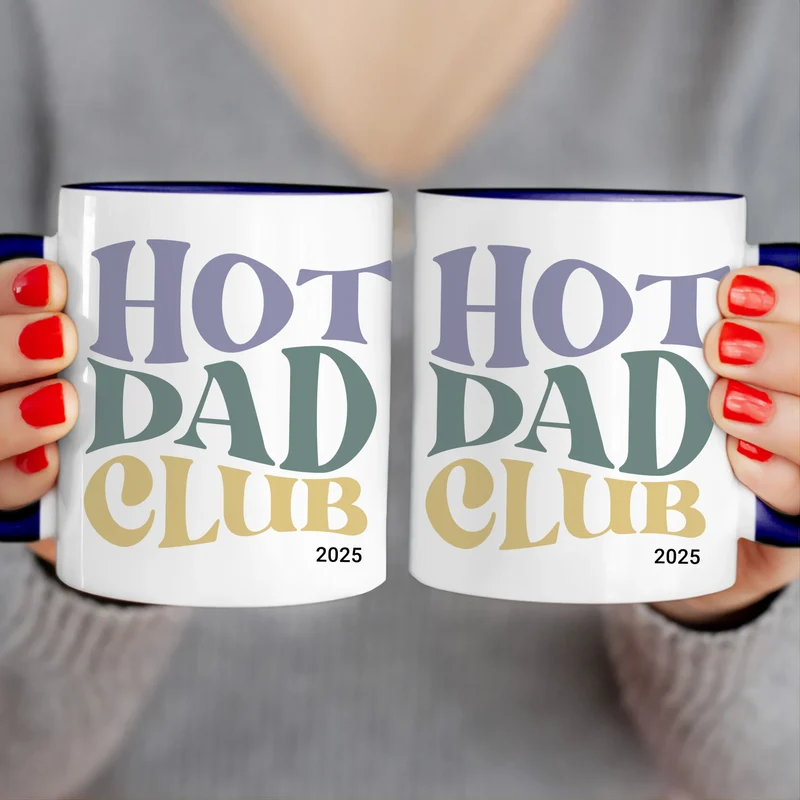 Personalisierte Tasse - Hot Dad Club mit Jahr