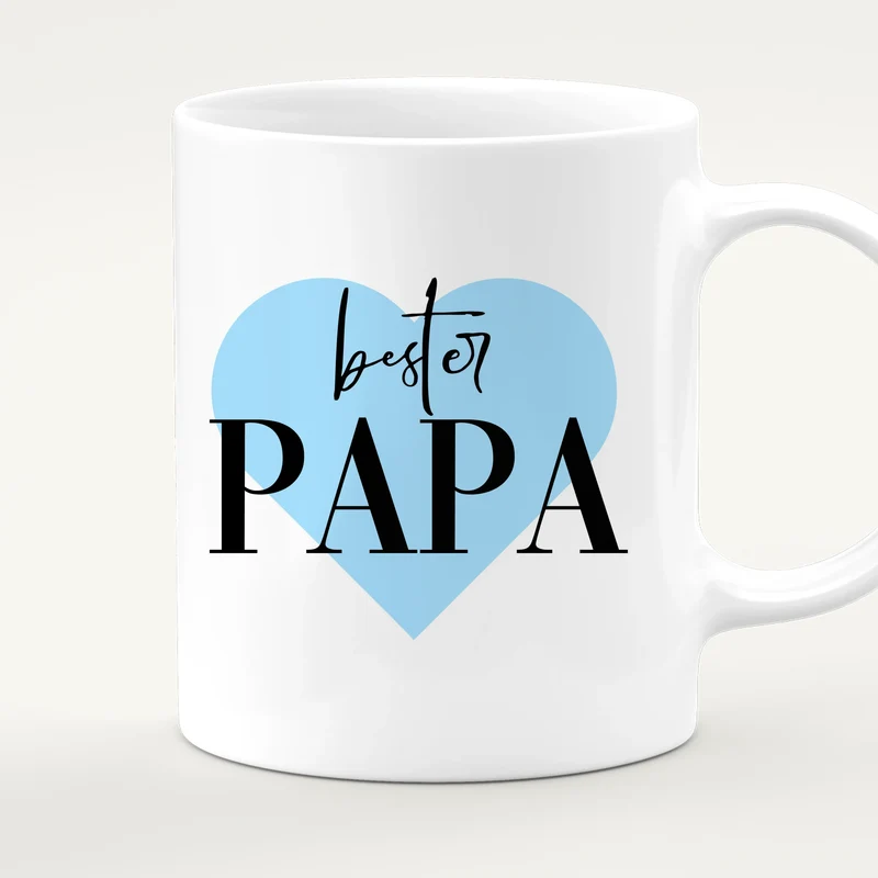Personalisierte Tasse - Für den besten PAPA der Welt mit 4 Bildern