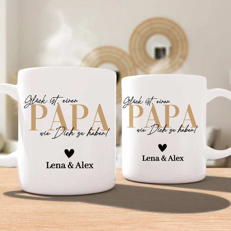 Personalisierte Tasse - Glück ist, einen Papa wie Dich zu haben