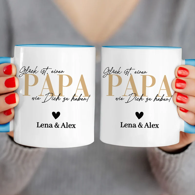 Personalisierte Tasse - Glück ist, einen Papa wie Dich zu haben