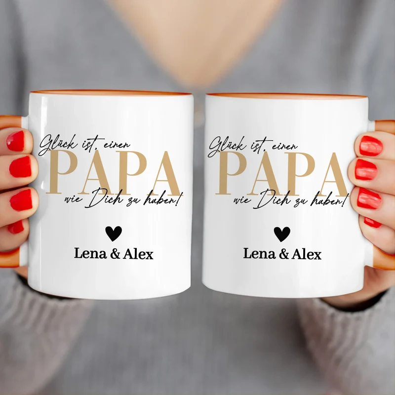 Personalisierte Tasse - Glück ist, einen Papa wie Dich zu haben