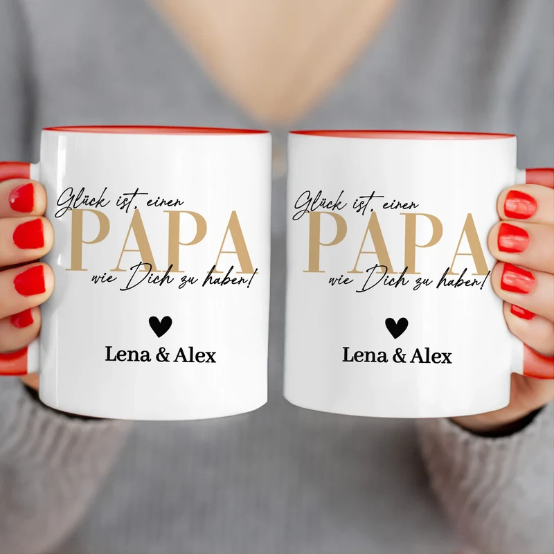 Personalisierte Tasse - Glück ist, einen Papa wie Dich zu haben