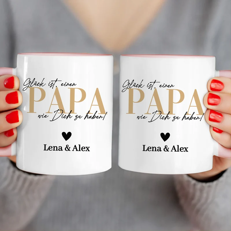 Personalisierte Tasse - Glück ist, einen Papa wie Dich zu haben