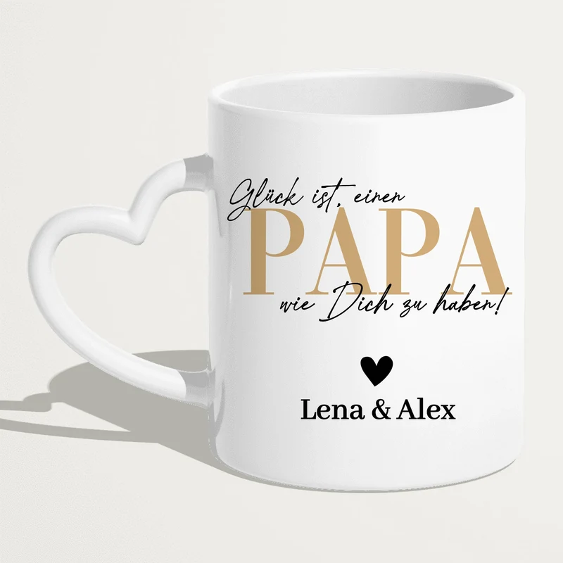 Personalisierte Tasse - Glück ist, einen Papa wie Dich zu haben