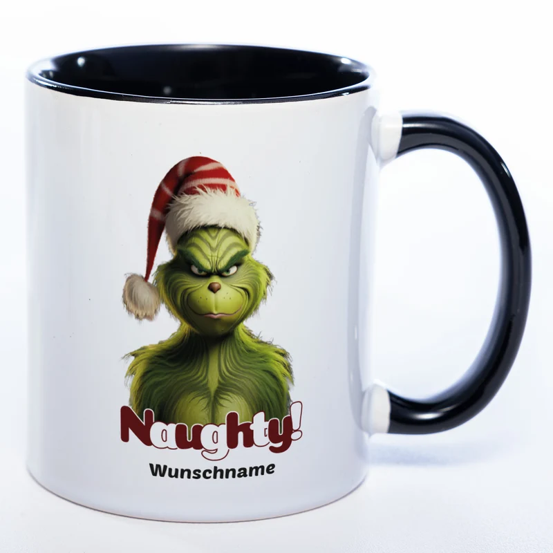 Grinch Weihnachtstasse - lustige Kaffetasse - spülmaschinenfest