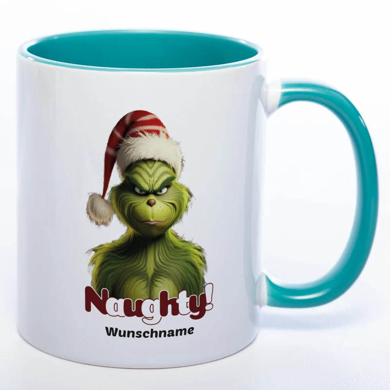 Grinch Weihnachtstasse - lustige Kaffetasse - spülmaschinenfest