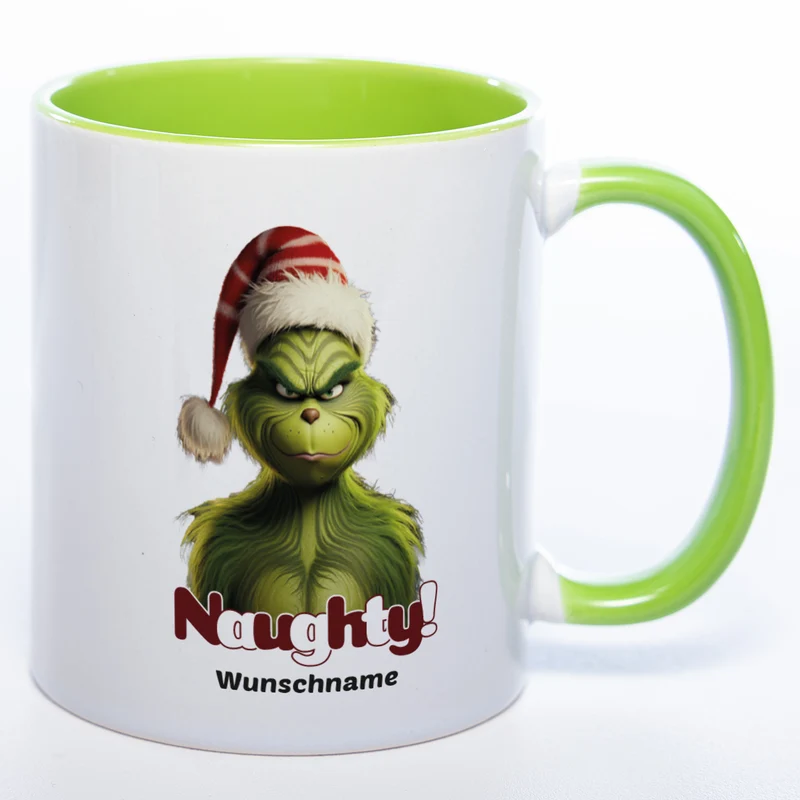 Grinch Weihnachtstasse - lustige Kaffetasse - spülmaschinenfest