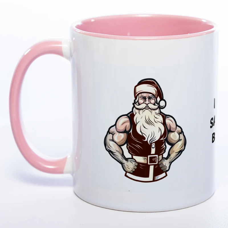 It's Santa Baby lustige Kaffeetasse zu Weihnachten mit starkem Santa - spülmaschinenfest