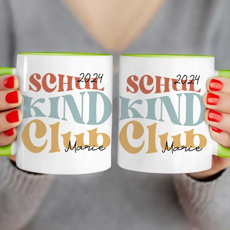 Personalisierte Kindertasse - Schulkind Club/Gang - Geschenk zur Einschulung