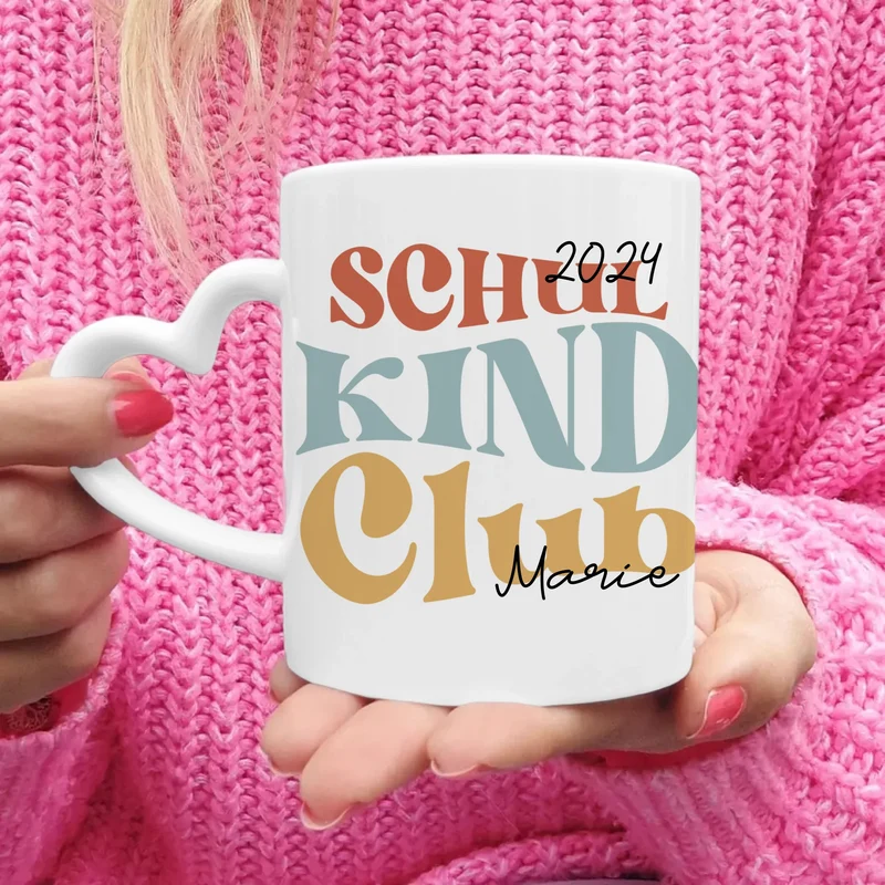 Personalisierte Kindertasse - Schulkind Club/Gang - Geschenk zur Einschulung