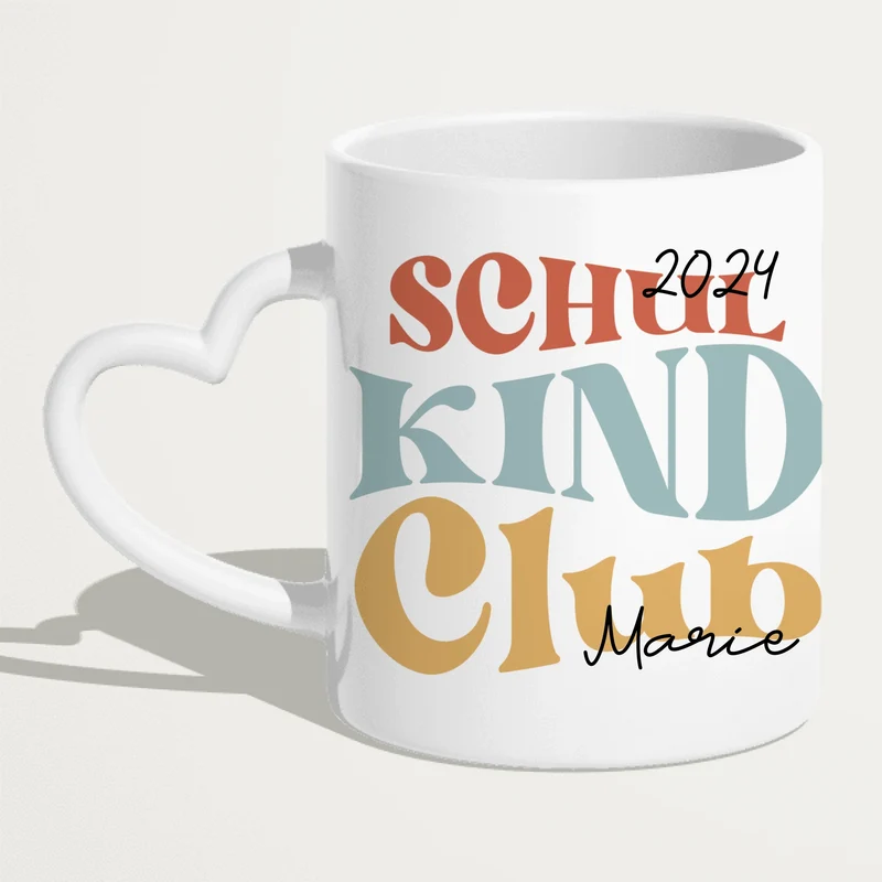 Personalisierte Kindertasse - Schulkind Club/Gang - Geschenk zur Einschulung