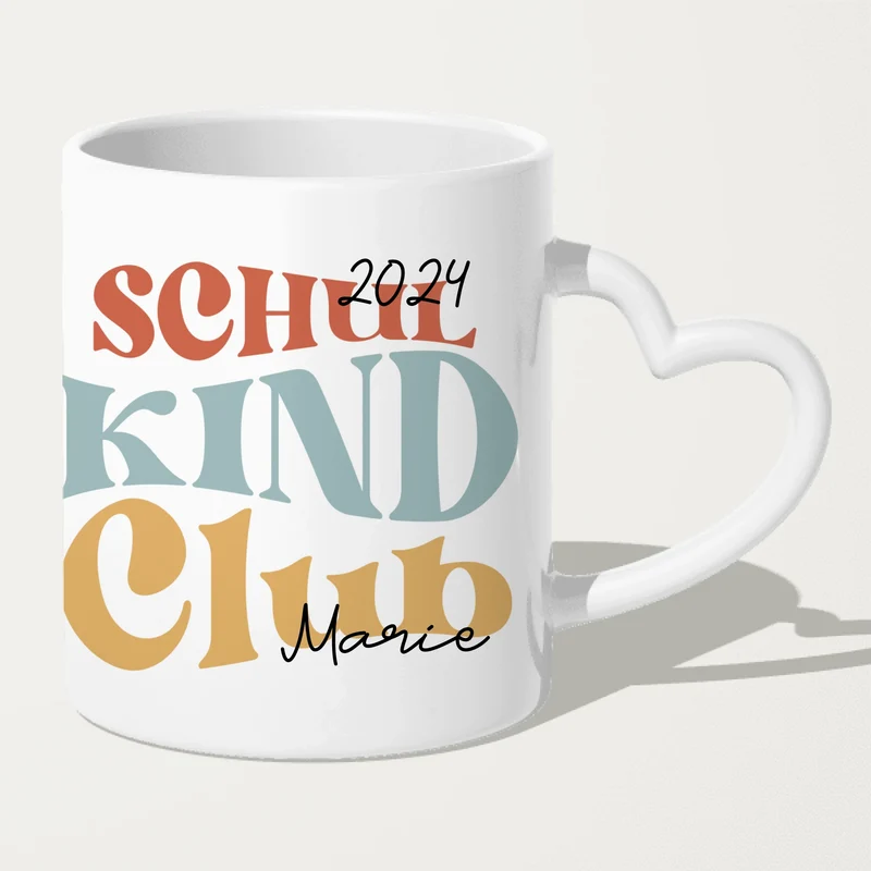 Personalisierte Kindertasse - Schulkind Club/Gang - Geschenk zur Einschulung