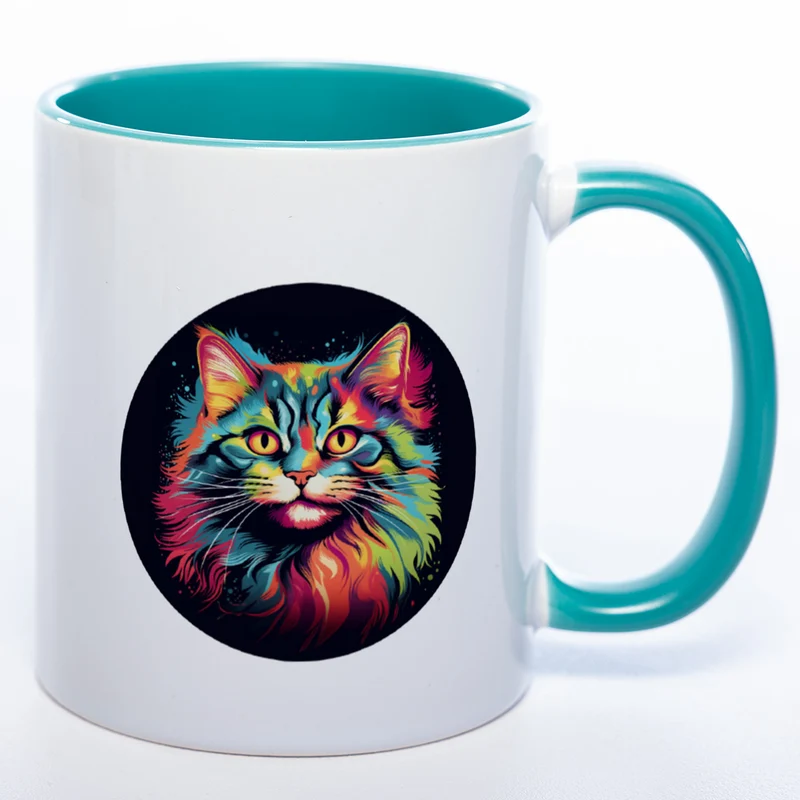Mug Art Tasse mit Katzen Motiv 2 & wahlweise mit NAME - spülmaschinenfest