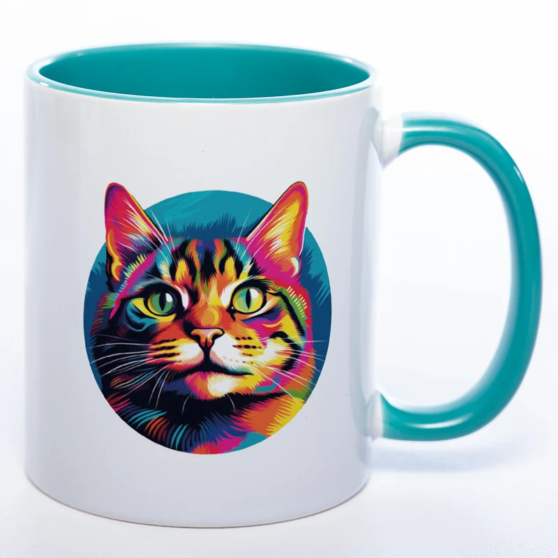 Mug Art Tasse mit Katzen Motiv & wahlweise mit NAME - spülmaschinenfest