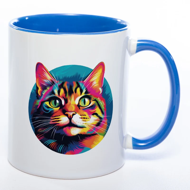 Mug Art Tasse mit Katzen Motiv & wahlweise mit NAME - spülmaschinenfest