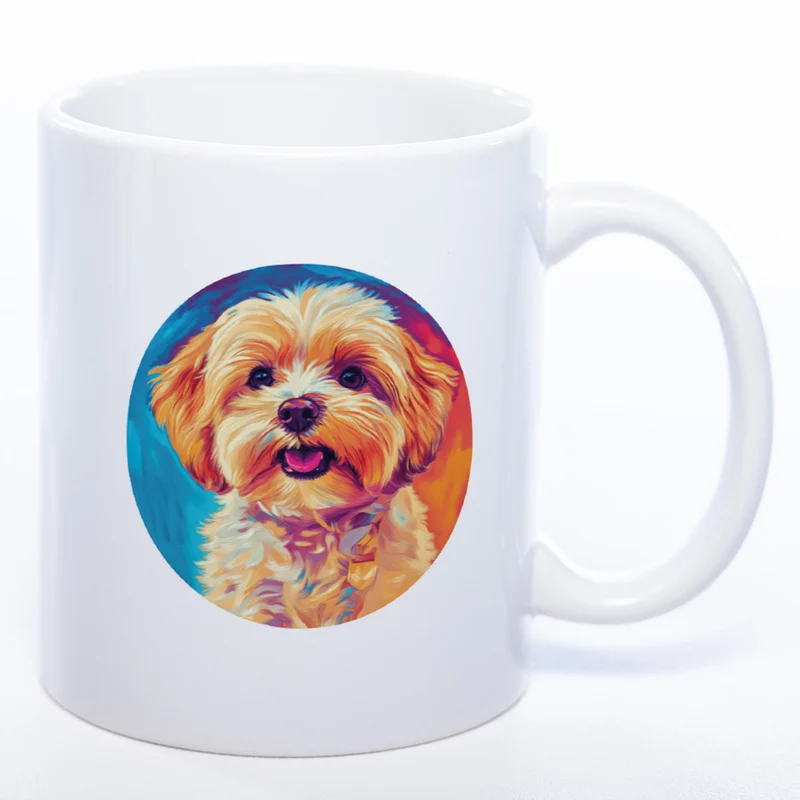 Mug Art Tasse mit Maltipoo Motiv & wahlweise mit NAMEN - Kaffeetasse StickyWorld Exclusive