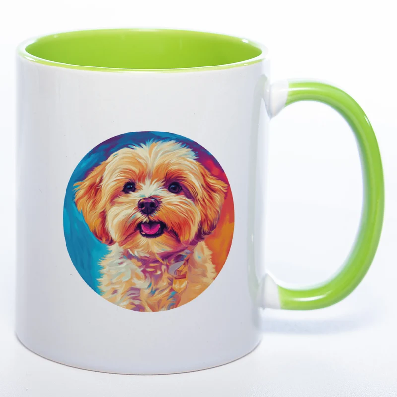 Mug Art Tasse mit Maltipoo Motiv & wahlweise mit NAMEN - Kaffeetasse StickyWorld Exclusive