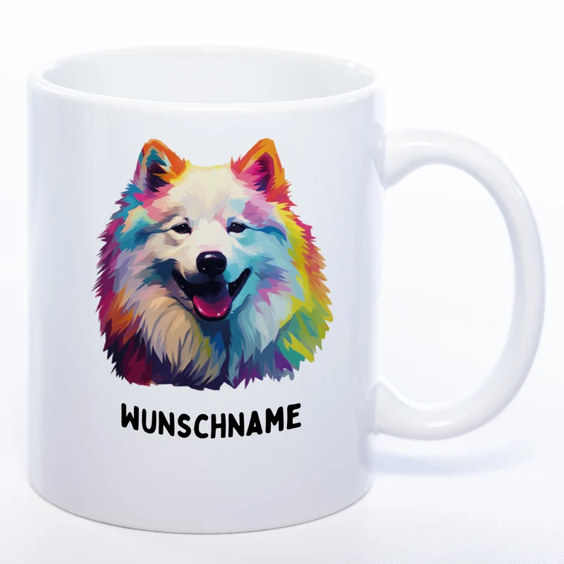 Mug Art Tasse mit Samoyede Motiv 5 - Kaffeetasse StickyWorld Exclusive