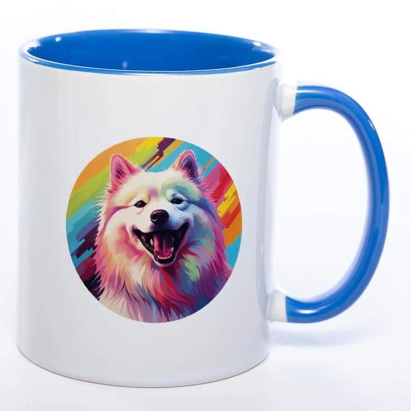 Mug Art Tasse mit Samoyede Motiv 4 wahlweise mit NAME - Kaffeetasse StickyWorld Exclusive