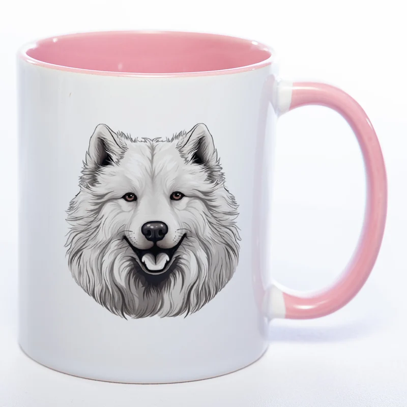 Kaffeetasse mit Samoyede Motiv wahlweise mit NAME - StickyWorld Exclusive