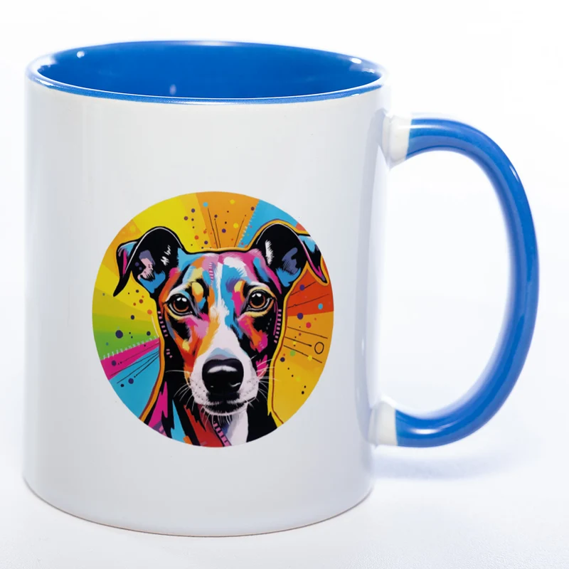 Mug Art Tasse mit Windhund Motiv wahlweise mit NAME - Kaffeetasse StickyWorld Exclusive