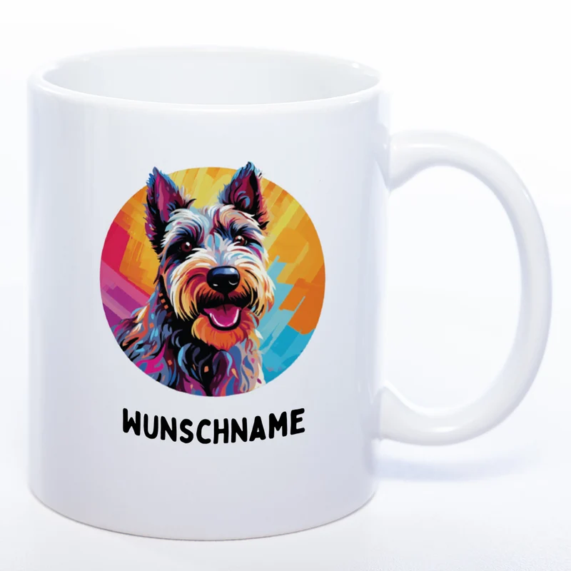 Mug Art Tasse mit Scotch Terrier Motiv & wahlweise mit NAMEN - Kaffeetasse StickyWorld Exclusive
