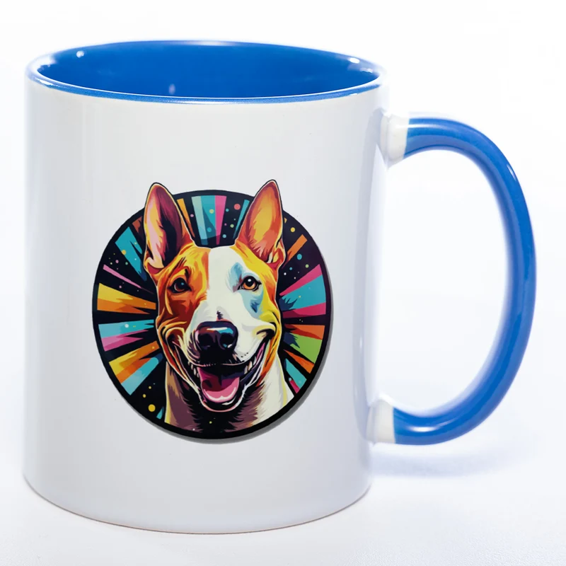 Mug Art Tasse mit Bullterrier Motiv 3 & wahlweise mit NAMEN - Kaffeetasse StickyWorld Exclusive