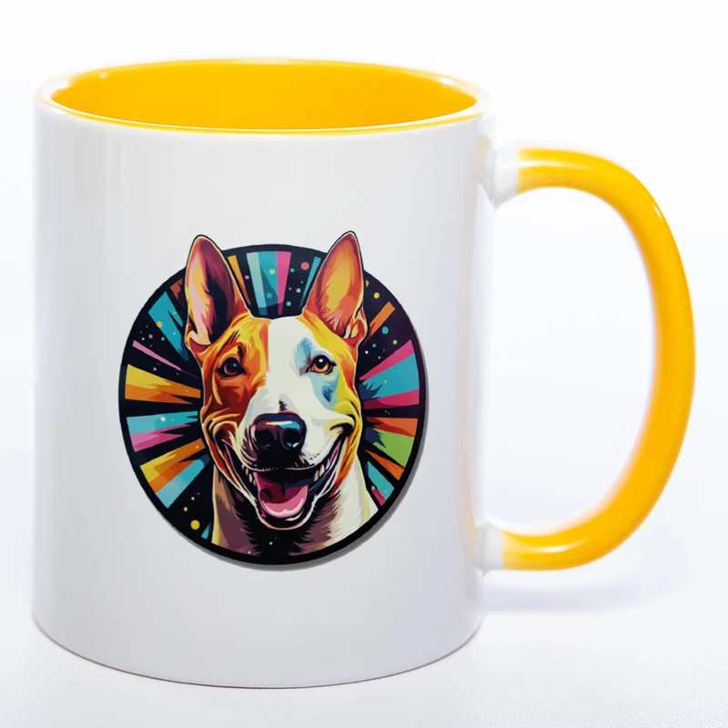 Mug Art Tasse mit Bullterrier Motiv 3 & wahlweise mit NAMEN - Kaffeetasse StickyWorld Exclusive