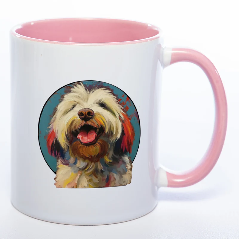 Mug Art Tasse mit Bobtail Motiv 3 & wahlweise mit NAMEN- Kaffeetasse StickyWorld Exclusive