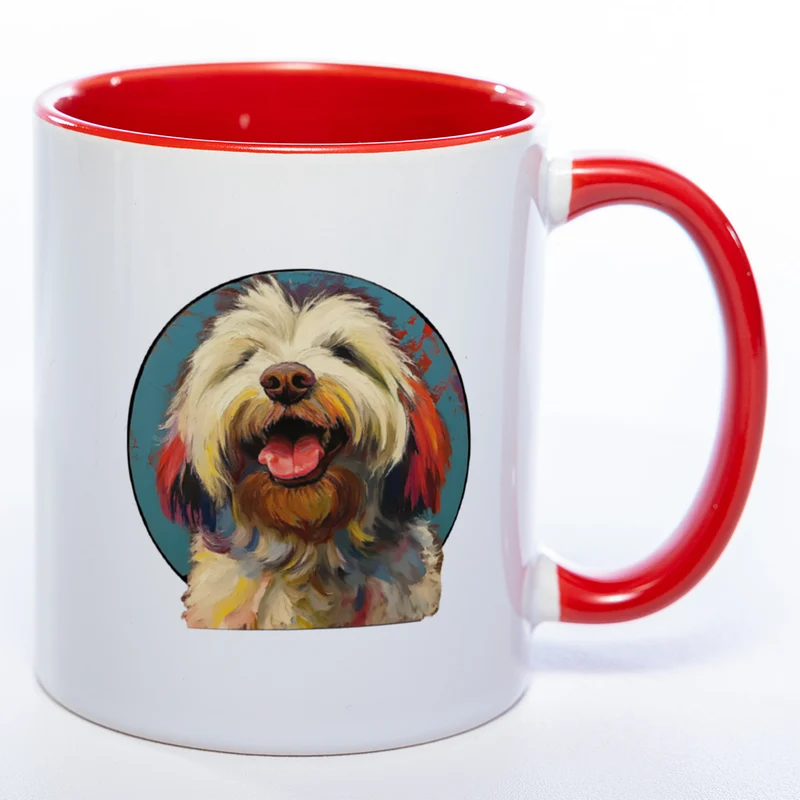 Mug Art Tasse mit Bobtail Motiv 3 & wahlweise mit NAMEN- Kaffeetasse StickyWorld Exclusive