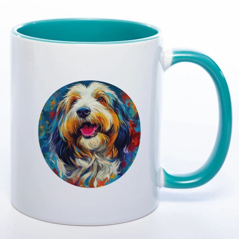 Mug Art Tasse mit Bobtail Motiv & wahlweise mit NAMEN - Kaffeetasse StickyWorld Exclusive