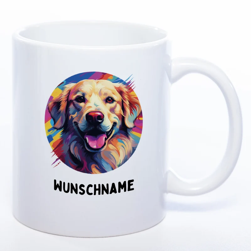 Mug Art Tasse mit Hovawart Motiv wahlweise mit NAME - Kaffeetasse StickyWorld Exclusive