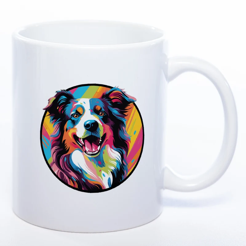 Mug Art Tasse mit Border Collie Motiv & wahlweise mit NAMEN - Kaffeetasse StickyWorld Exclusive