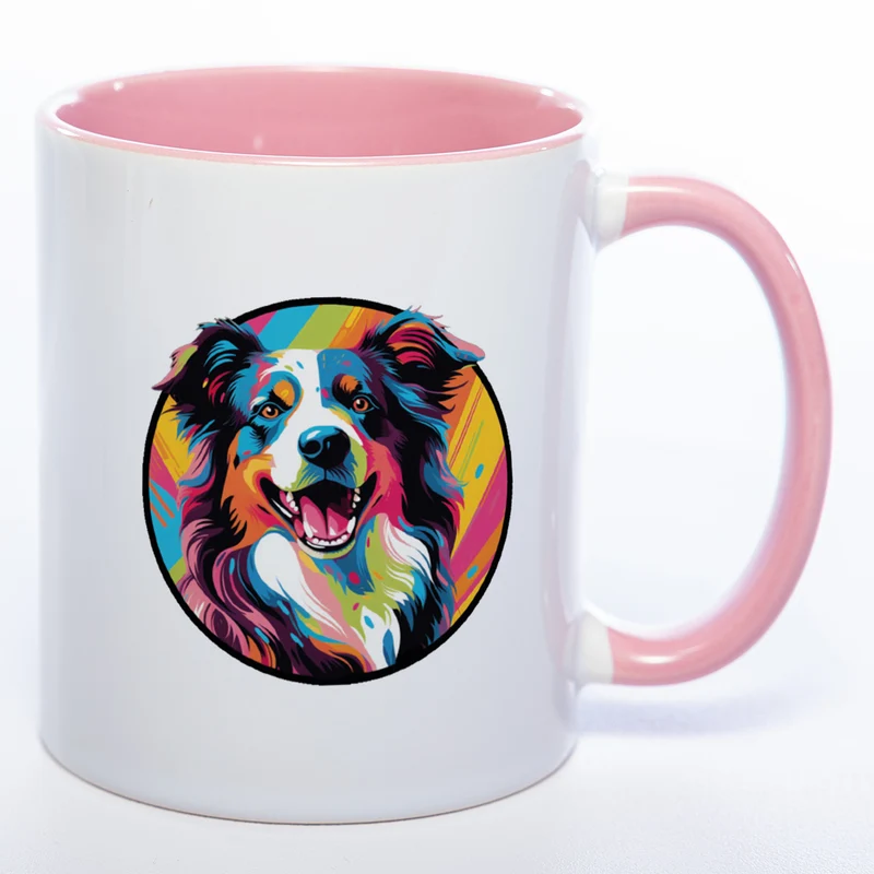 Mug Art Tasse mit Border Collie Motiv & wahlweise mit NAMEN - Kaffeetasse StickyWorld Exclusive