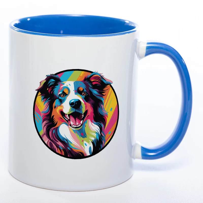 Mug Art Tasse mit Border Collie Motiv & wahlweise mit NAMEN - Kaffeetasse StickyWorld Exclusive
