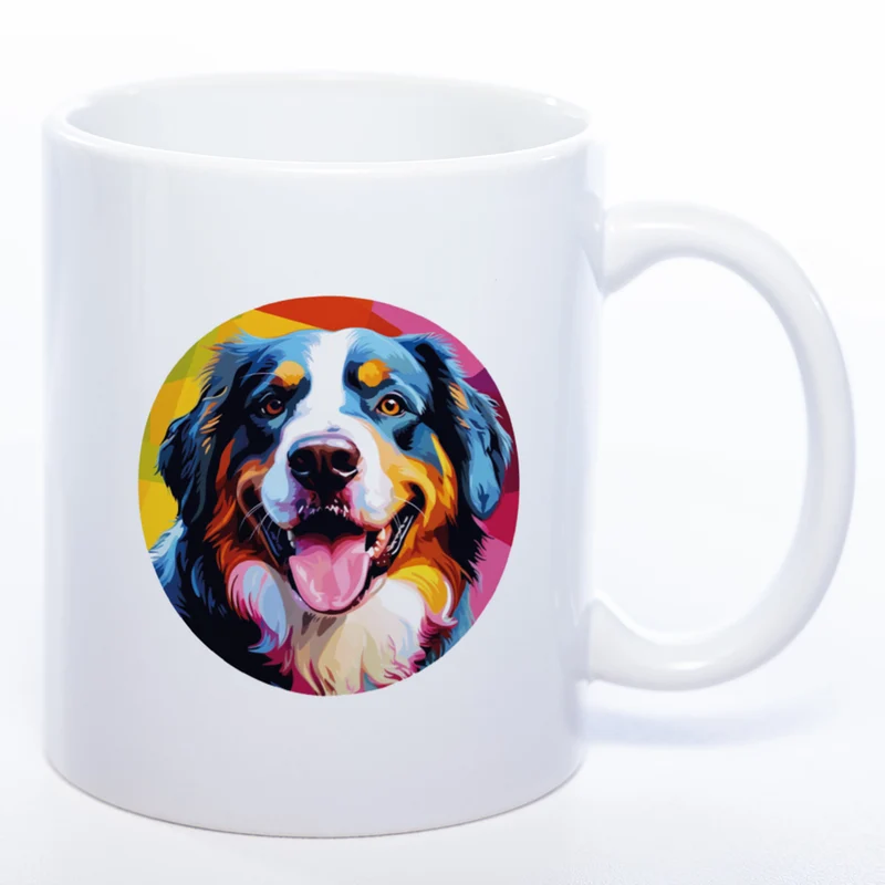 Mug Art Tasse mit Berner Sennenhund Motiv 2 & wahlweise mit Namen - Kaffeetasse StickyWorld Exclusive