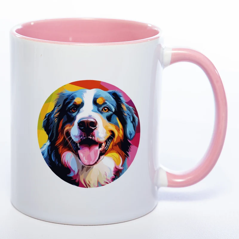 Mug Art Tasse mit Berner Sennenhund Motiv 2 & wahlweise mit Namen - Kaffeetasse StickyWorld Exclusive