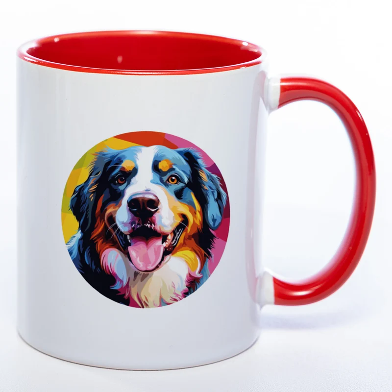 Mug Art Tasse mit Berner Sennenhund Motiv 2 & wahlweise mit Namen - Kaffeetasse StickyWorld Exclusive