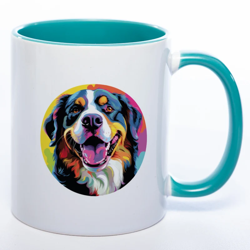 Mug Art Tasse mit Berner Sennenhund Motiv & wahlweise mit Namen - Kaffeetasse StickyWorld Exclusive